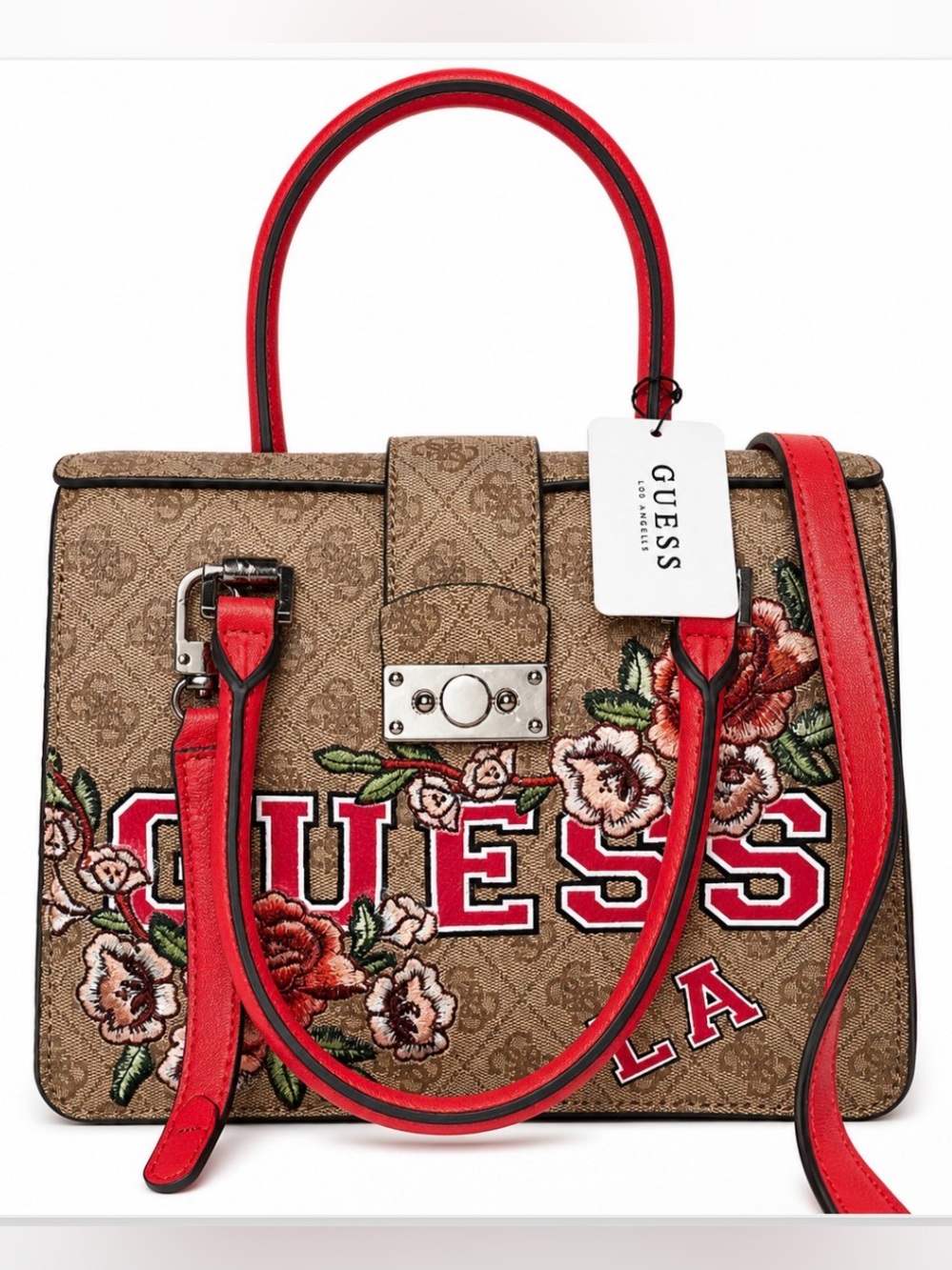 Guess NWT Satchel Bag - Roses